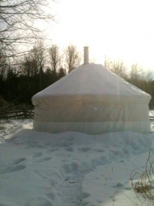 Yurting: sewing the canvas with the Sailrite and yurt dwelling tips